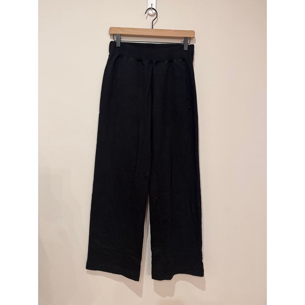 American Giant Classic Cotton Sweatpant Black Straight Leg Lounge Casual Women S